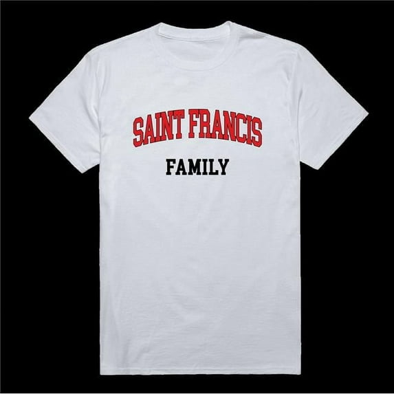 W Republic 571-669-WHT-05 Saint Francis University Red Flash Family T-Shirt, White - 2XL