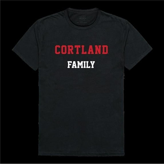 W Republic 571-712-BLK-05 The State University of New York Cortland Red Dragons Family T-Shirt, Black - 2XL