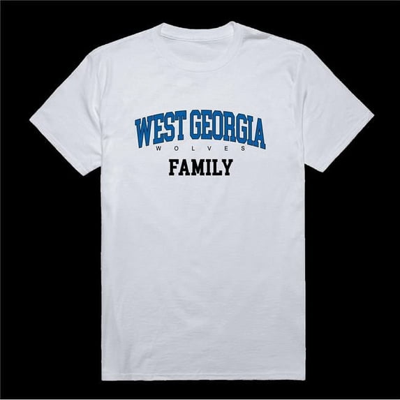 W Republic 571-713-WHT-03 University of West Georgia Wolves Wolves Family T-Shirt, White - Large