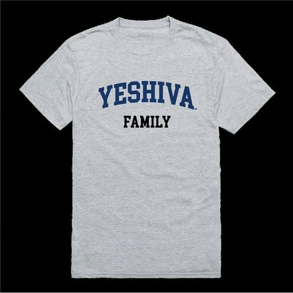 W Republic 571-741-HGY-03 Yeshiva University Maccabees Family T-Shirt, Heather Grey - Large