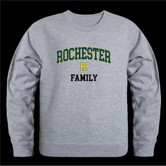 W Republic 572-146-HGY-02 University of Rochester Yellowjackets Family Crewneck Sweatshirt, Heather Grey - Medium