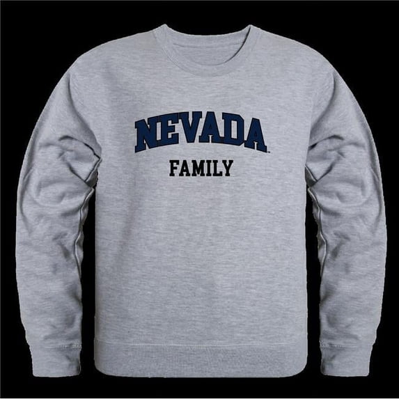 W Republic 572-193-HGY-01 University of Nevada, Reno Wolf Pack Family Crewneck Sweatshirt, Heather Grey - Small