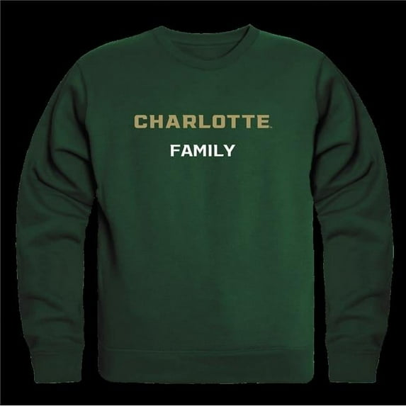 W Republic 572-194-FOR-01 University of North Carolina at Charlotte 49ers Family Crewneck Sweatshirt, Forest Green - Small
