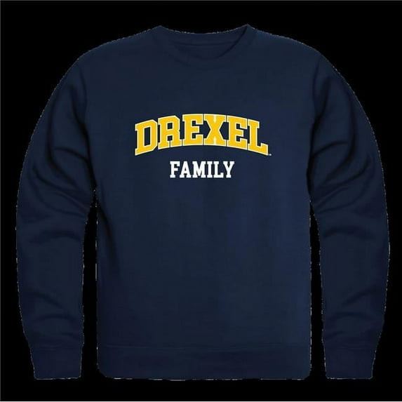 W Republic 572-215-NVY-04 Drexel University Dragons Family Crewneck Sweatshirt, Navy - Extra Large