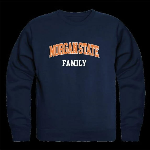 W Republic 572-224-NVY-04 Morgan State University Bears Family Crewneck Sweatshirt, Navy - Extra Large