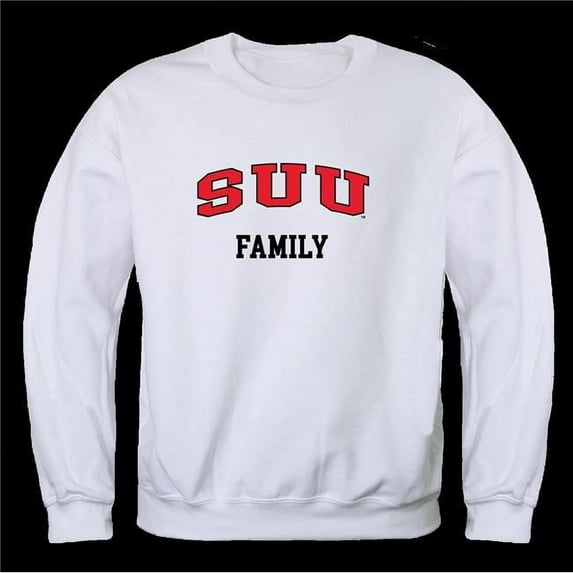 W Republic 572-236-WHT-01 Southern Utah University Thunderbirds Family Crewneck Sweatshirt, White - Small
