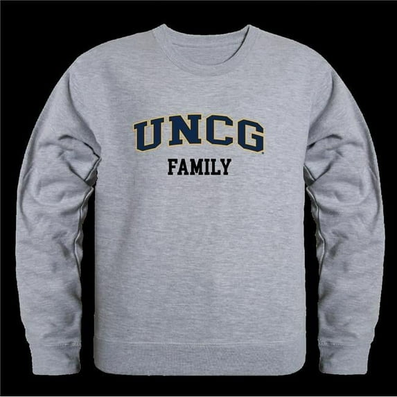 W Republic 572-245-HGY-01 University of North Carolina Greensboro Spartans Family Crewneck Sweatshirt, Heather Grey - Small