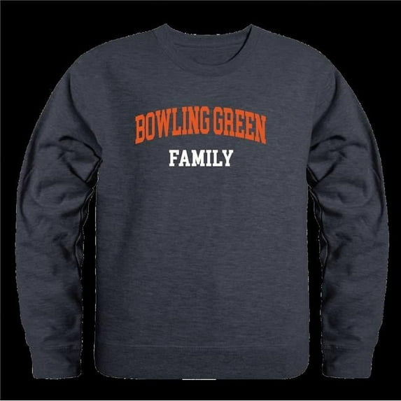 W Republic 572-269-HC2-02 Bowling Green State University Falcons Family Crewneck Sweatshirt, Heather Charcoal - Medium