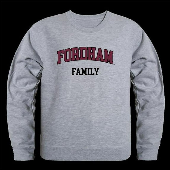 W Republic 572-305-HGY-03 Fordham University Rams Family Crewneck Sweatshirt, Heather Grey - Large