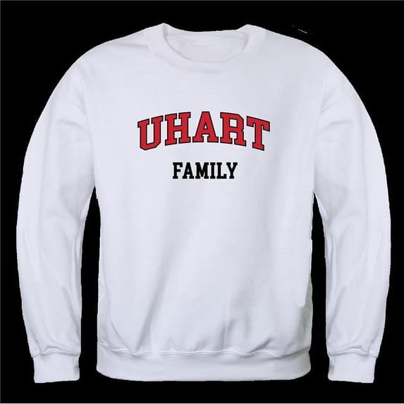 W Republic 572-310-WHT-04 Hartford Hawks Family Crewneck Sweatshirt, White - Extra Large