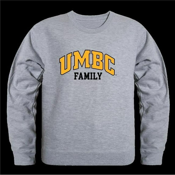 W Republic 572-336-HGY-05 University of Maryland, Baltimore County Retrievers Family Crewneck Sweatshirt, Heather Grey - 2XL