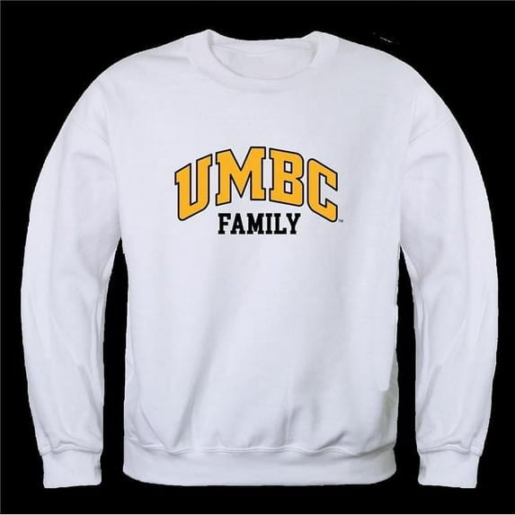 W Republic 572-336-WHT-05 University of Maryland, Baltimore County Retrievers Family Crewneck Sweatshirt, White - 2XL