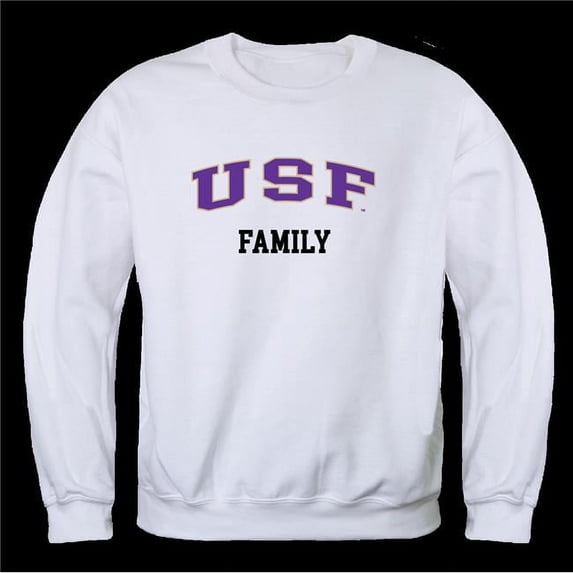 W Republic 572-380-WHT-04 University of Sioux Falls Cougars Family Crewneck Sweatshirt, White - Extra Large