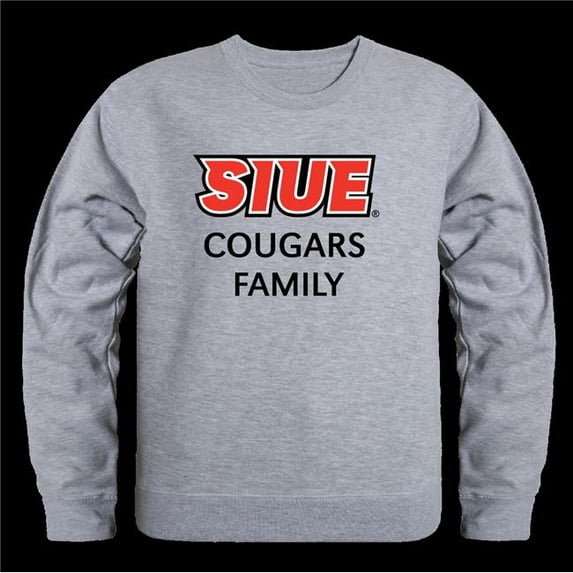 W Republic 572-429-HGY-01 Southern Illinois University Edwardsville Cougars Family Crewneck Sweatshirt, Heather Grey - Small