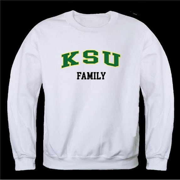 W Republic 572-432-WHT-01 Kentucky State University Thorobrettes Family Crewneck Sweatshirt, White - Small