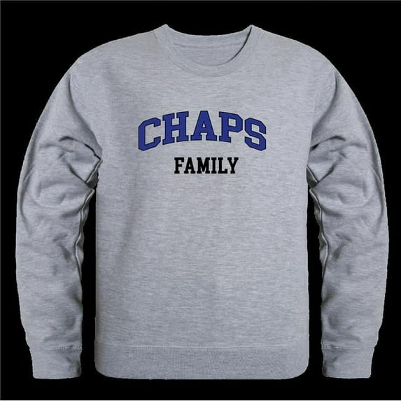W Republic 572-465-HGY-04 Lubbock Christian University Chaparral Family Crewneck Sweatshirt, Heather Grey - Extra Large