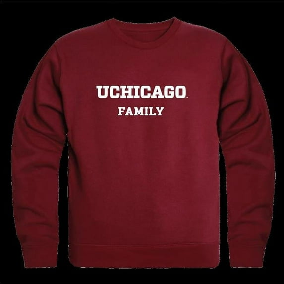 W Republic 572-469-MAR-04 University of Chicago Maroons Family Crewneck Sweatshirt, Maroon - Extra Large