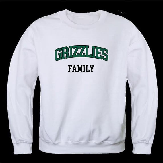 W Republic 572-493-WHT-01 Georgia Gwinnett College Grizzlies Family Crewneck Sweatshirt, White - Small