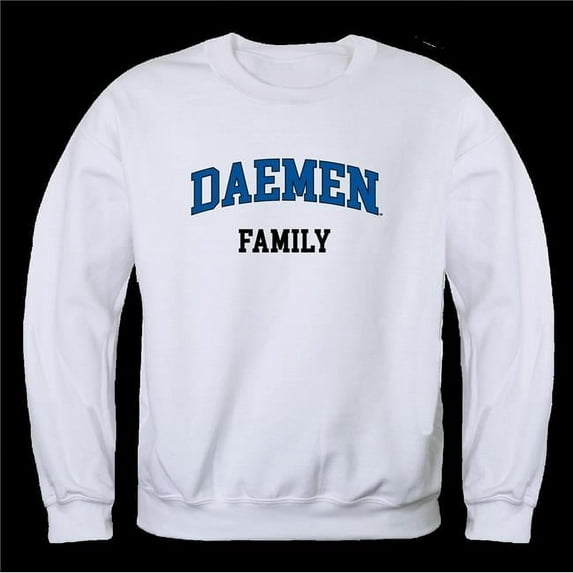 W Republic 572-513-WHT-05 Daemen College Wildcats Family Crewneck Sweatshirt, White - 2XL