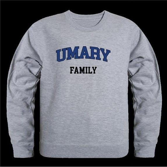 W Republic 572-538-HGY-04 University of Mary Marauders Family Crewneck Sweatshirt, Heather Grey - Extra Large