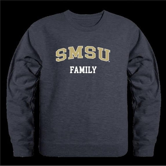 W Republic 572-674-HCH-04 Southwest Minnesota State University Mustangs Family Crewneck Sweatshirt, Heather Charcoal - Extra Large