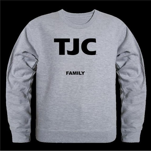 W Republic 572-680-HGY-03 Tyler Junior College Apaches Family Crewneck Sweatshirt, Heather Grey - Large