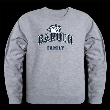 W Republic 572-701-HGY-02 Baruch College Bearcats Family Crewneck Sweatshirt, Heather Grey - Medium