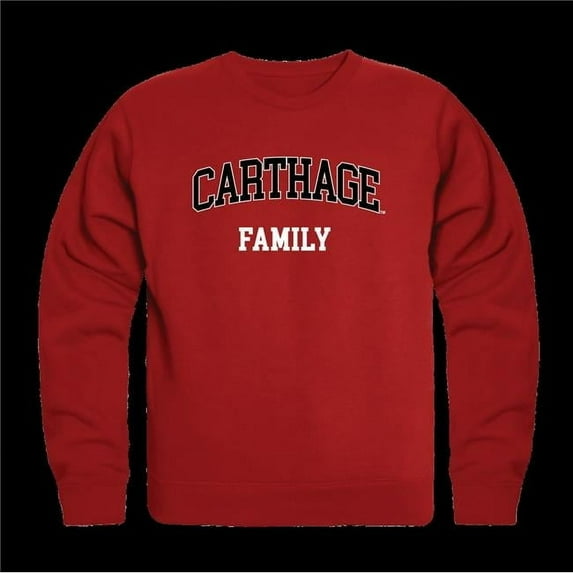 W Republic 572-709-RED-03 Carthage College Firebirds Family Crewneck Sweatshirt, Red - Large