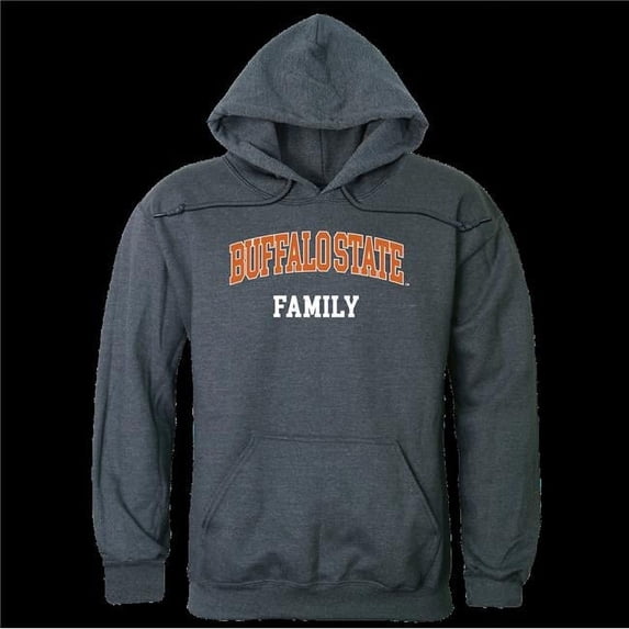 W Republic 573-107-HCH-04 Buffalo State University Bengals Family Hoodie, Heather Charcoal - Extra Large