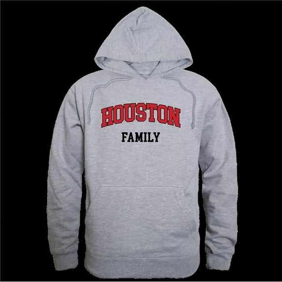 W Republic 573-123-HGY-02 University of Houston Cougars Family Hoodie, Heather Grey - Medium