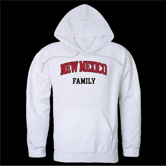 W Republic 573-182-WHT-05 The University of New Mexico Lobos Family Hoodie, White - 2XL