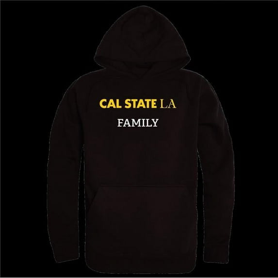W Republic 573-202-BLK-02 California State University, Los Angeles Golden Eagles Family Hoodie, Black - Medium
