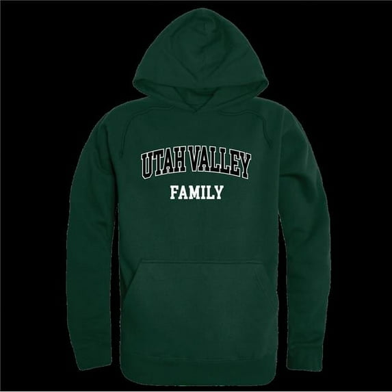 W Republic 573-210-FOR-01 Utah Valley University Wolverines Family Hoodie, Forest Green - Small