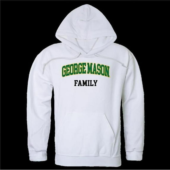 W Republic 573-221-WHT-03 George Mason University Patriots Family Hoodie, White - Large