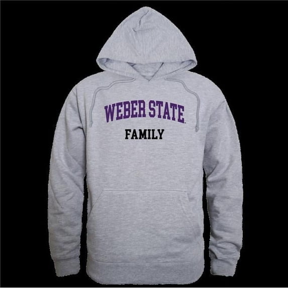 W Republic 573-251-HG2-05 Weber State Wildcats Family Hoodie, Heather Grey - 2XL