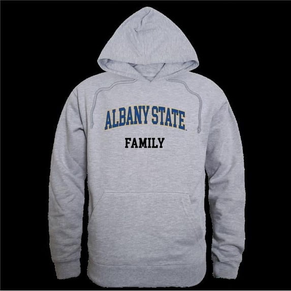 W Republic 573-260-HGY-03 Albany State University Rams Family Hoodie, Heather Grey - Large