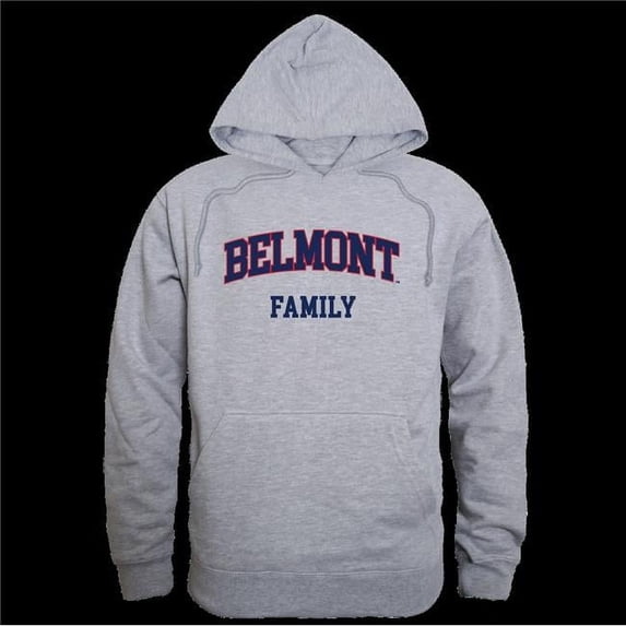 W Republic 573-265-HGY-03 Belmont University Bruins Family Hoodie, Heather Grey - Large