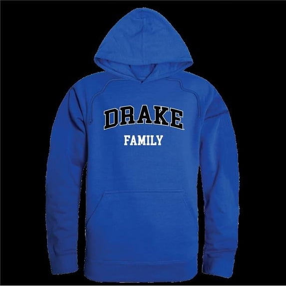 W Republic 573-292-RYL-04 Drake University Bulldogs Family Hoodie, Royal - Extra Large