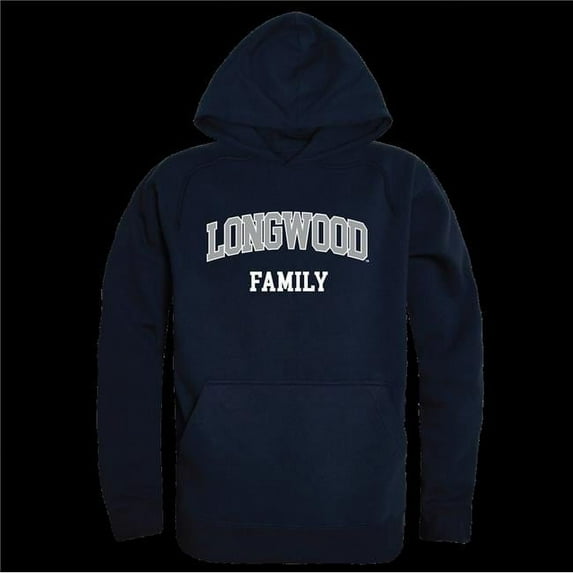 W Republic 573-330-NVY-04 Longwood University Lancers Family Hoodie, Navy - Extra Large