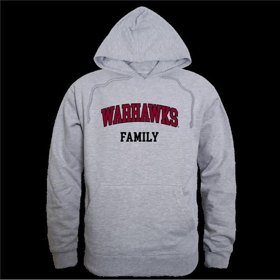 W Republic 573-331-HGY-04 University of Louisiana Monroe Warhawks Family Hoodie, Heather Grey - Extra Large