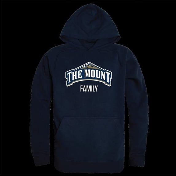 W Republic 573-347-NVY-03 Mount Saint Marys University Mountaineers Family Hoodie, Navy - Large