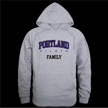 W Republic 573-363-HGY-01 University of Portland Pilots Family Hoodie, Heather Grey - Small