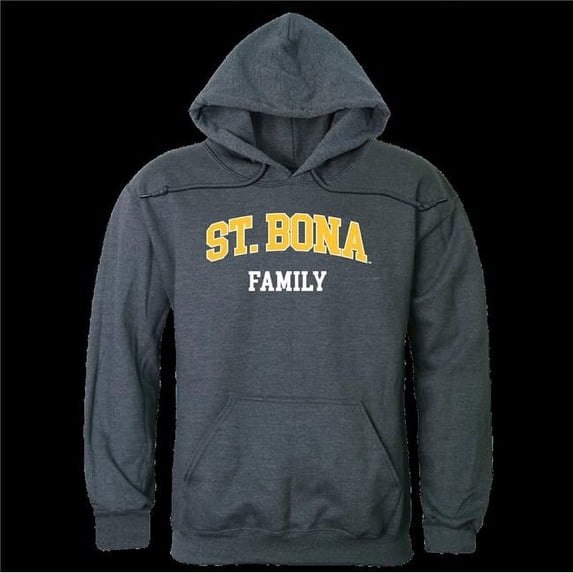 W Republic 573-386-HCH-03 St. Bonaventure University Bonnies Family Hoodie, Heather Charcoal - Large
