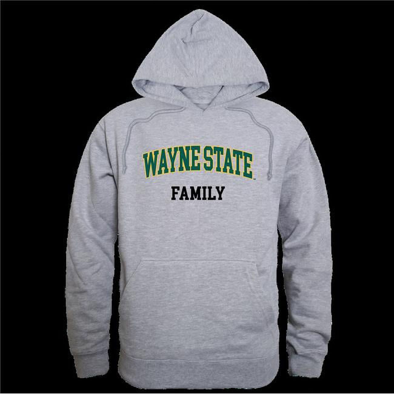W Republic 573 400 HGY 01 Wayne State University Warriors Family Hoodie Heather Grey Small