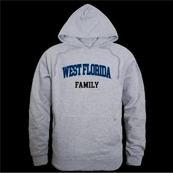 W Republic 573-402-HGY-05 University of West Florida Argonauts Family Hoodie, Heather Grey - 2XL