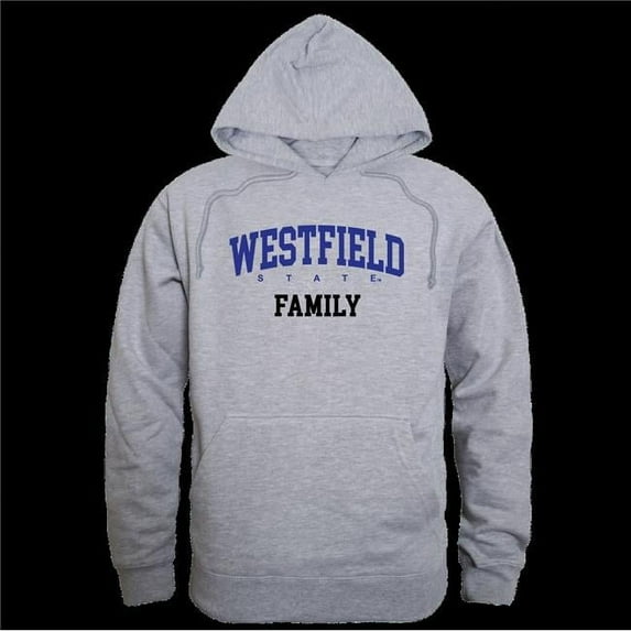 W Republic 573-407-HG2-05 Westfield State University Owls Family Hoodie, Heather Grey - 2XL