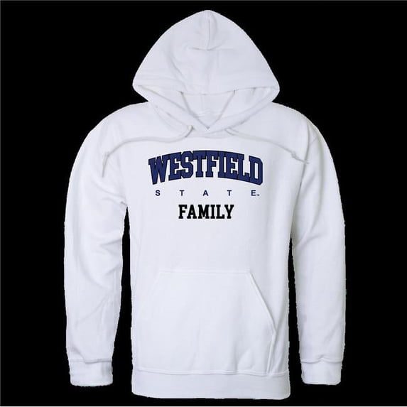 W Republic 573-407-WHT-05 Westfield State University Owls Family Hoodie, White - 2XL