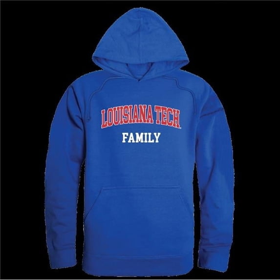 W Republic 573-419-RYL-02 Louisiana Tech University Bulldogs Family Hoodie, Royal - Medium