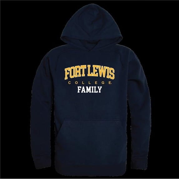 W Republic 573-437-NVY-01 Fort Lewis College Skyhawks Family Hoodie, Navy - Small