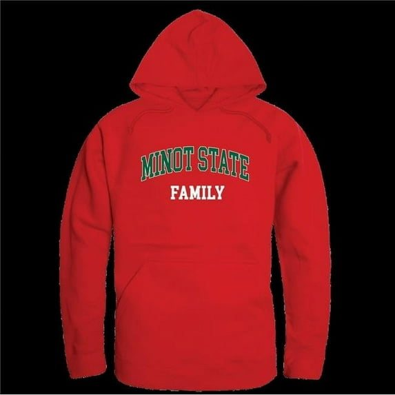 W Republic 573-467-RED-02 Minot State University Beavers Family Hoodie, Red - Medium